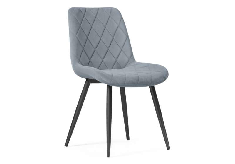 Стул на металлокаркасе Fox black / gray (50x55x86). 