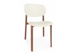 Пластиковый стул Mokka brown / milky (52x53x82)