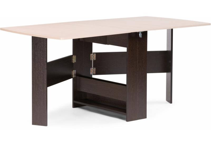 Стол деревянный Клотилд венге / дуб молочный (29x75). 