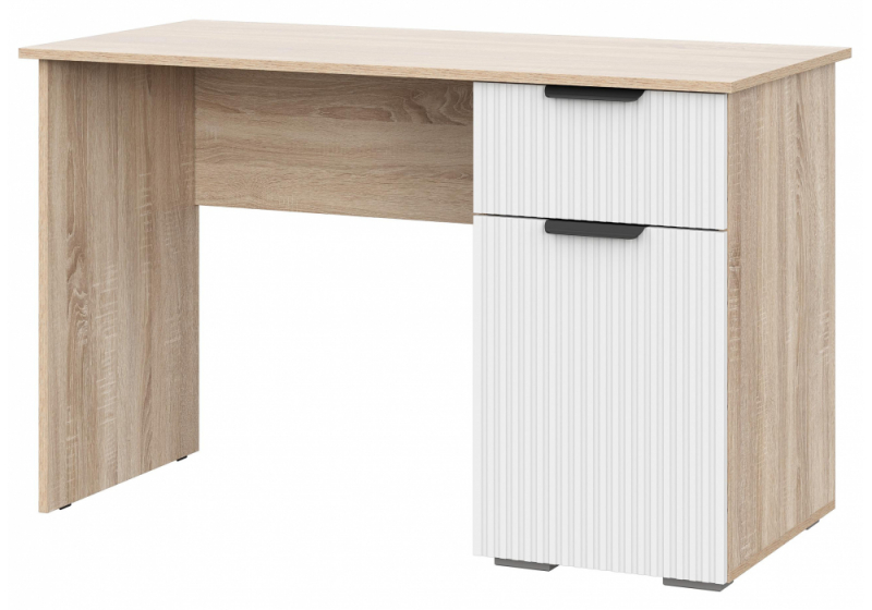 Компьютерный стол Стокгольм СТП03-1200 дуб сонома / line софт пломбир (55x75). 