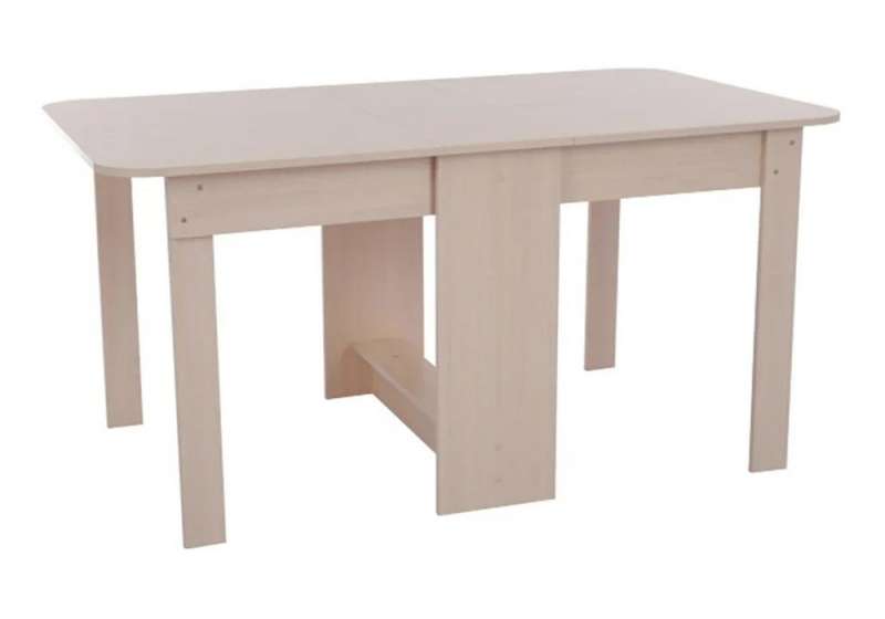 Стол деревянный ПВХ 150х86х75 дуб млечный (86x75). 